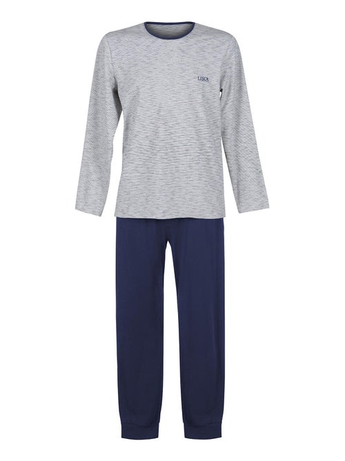 Pyjama pantalon top manches longues Atlas - Kiabi Pyjama pantalon top manches longues Atlas - Kiabi