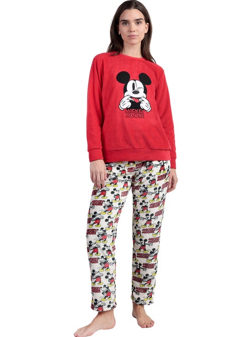 Pyjama pantalon top manches longues Best Mickey Disney - Kiabi