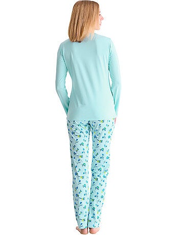 Pyjama pantalon top manches longues BLOOMY