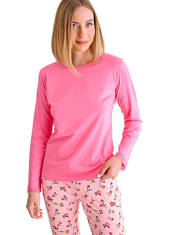 Pyjama pantalon top manches longues BLOOMY