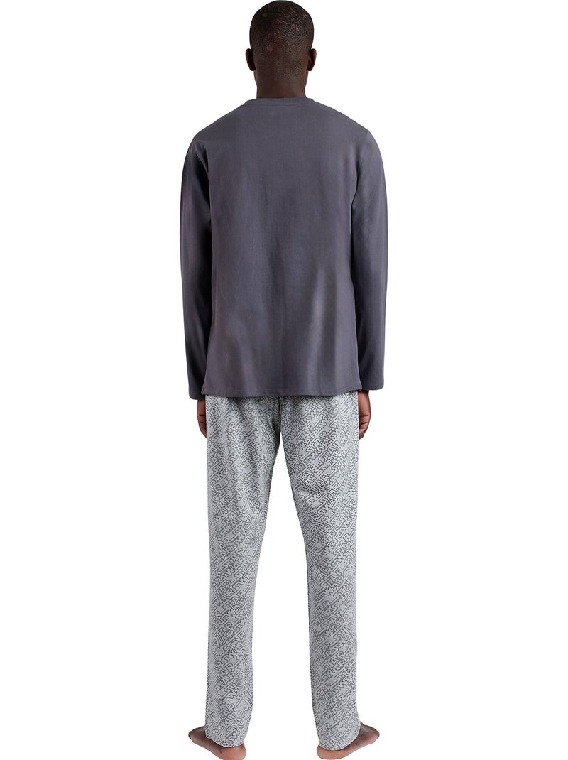 Pyjama pantalon top manches longues Boba Fett Star Wars Gris - Kiabi