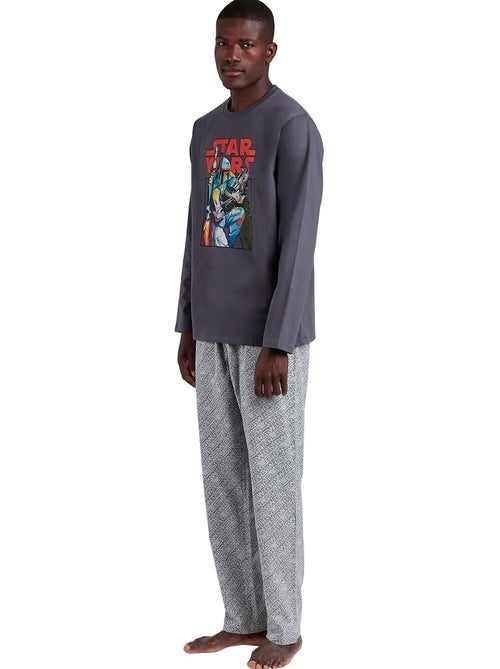 Pyjama pantalon top manches longues Boba Fett Star Wars - Kiabi Pyjama pantalon top manches longues Boba Fett Star Wars - Kiabi