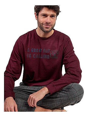 Pyjama pantalon top manches longues Calling