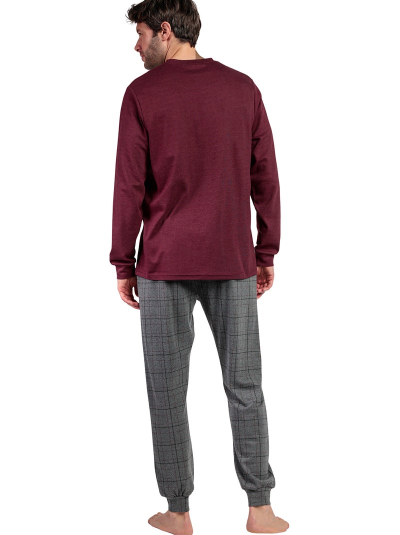 Pyjama pantalon top manches longues Calling Bordeaux - Kiabi