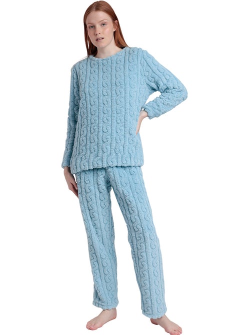 Pyjama pantalon top manches longues Chains - Kiabi