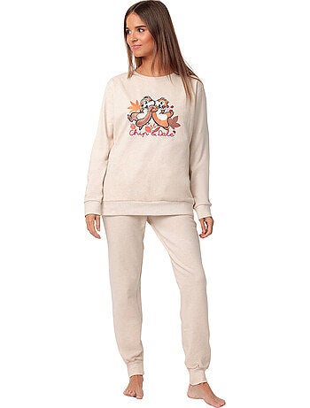 Pyjama pantalon top manches longues chipndale disney