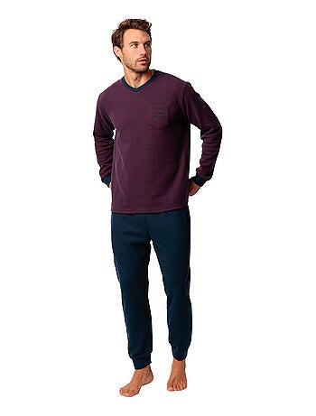 Pyjama pantalon top manches longues Claret