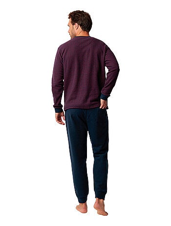 Pyjama pantalon top manches longues Claret