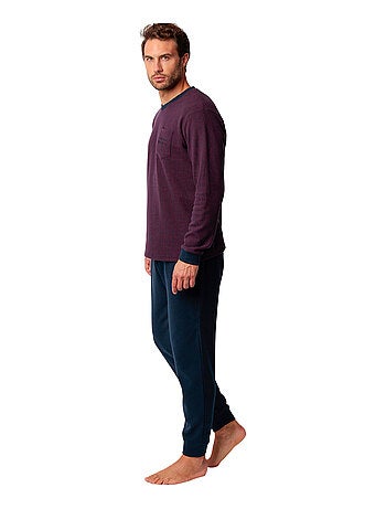 Pyjama pantalon top manches longues Claret