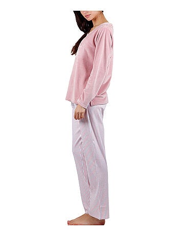 Pyjama pantalon top manches longues Comfort Home