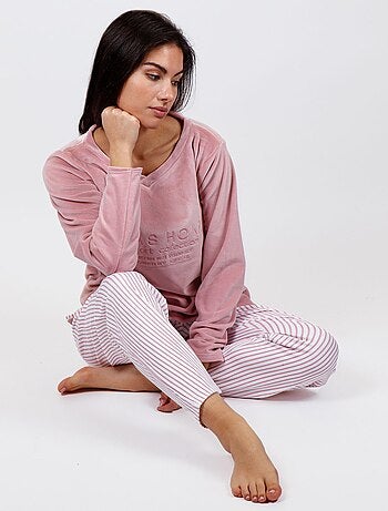 Pyjama pantalon top manches longues Comfort Home