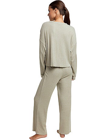 Pyjama pantalon top manches longues comfy look