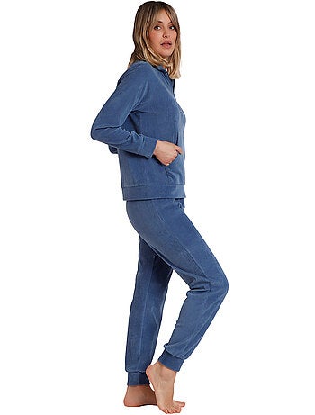 Pyjama pantalon top manches longues Corduroy