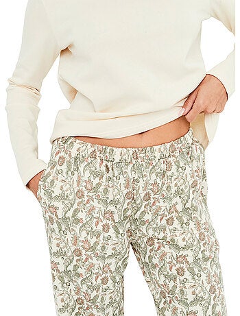 Pyjama pantalon top manches longues cotton layer
