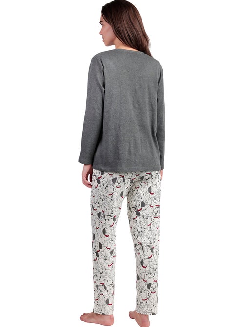 Pyjama pantalon top manches longues Dalmatians Varsity Disney - Kiabi