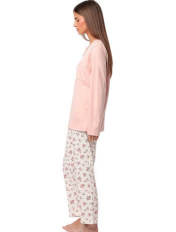 Pyjama pantalon top manches longues Dots And Flowers
