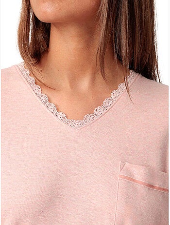 Pyjama pantalon top manches longues Dots And Flowers