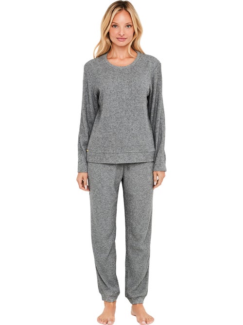 Pyjama pantalon top manches longues dreamood - Kiabi