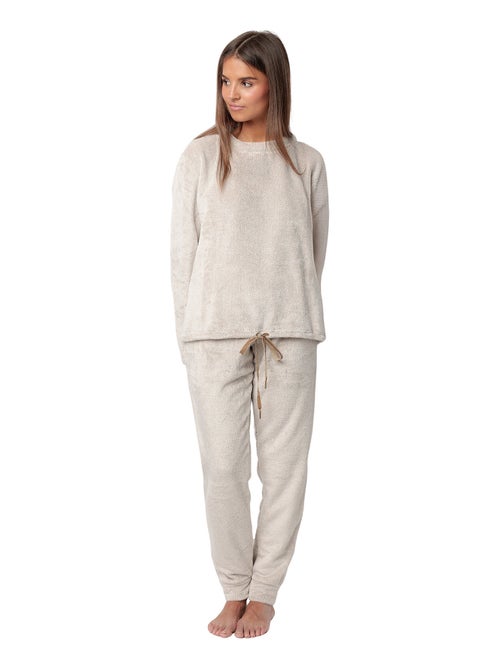 Pyjama pantalon top manches longues Enjoy Every Moment - Kiabi