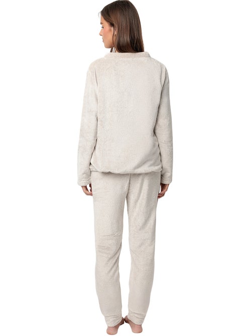 Pyjama pantalon top manches longues Enjoy Every Moment - Kiabi