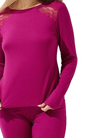 Pyjama pantalon top manches longues EVELYN