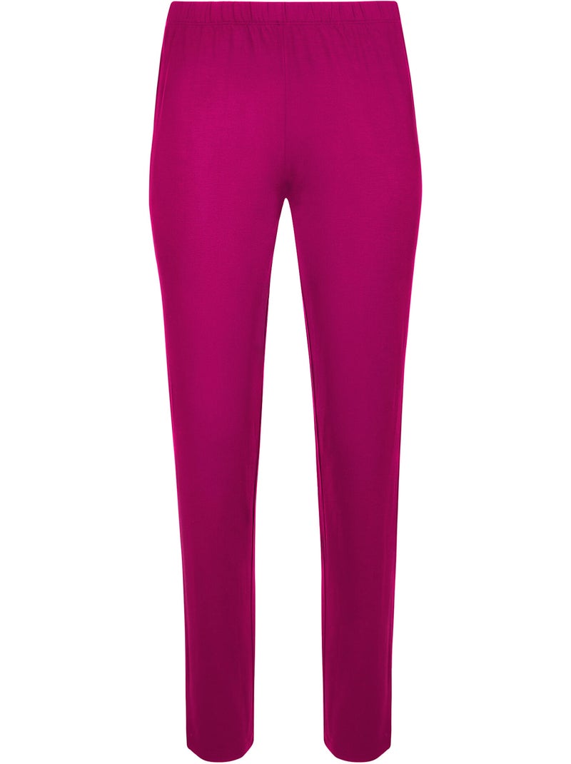 Pyjama pantalon top manches longues evelyn Magenta - Kiabi
