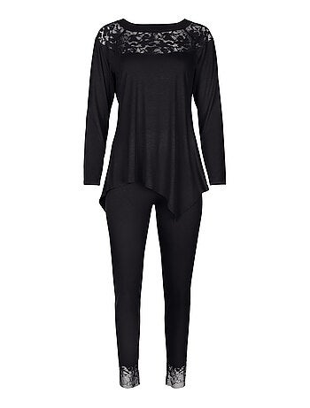 Pyjama pantalon top manches longues Flamenco