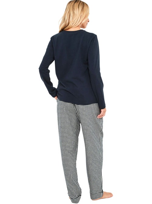 Pyjama pantalon top manches longues french twin - Kiabi Pyjama pantalon top manches longues french twin - Kiabi
