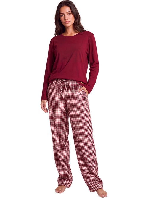 Pyjama pantalon top manches longues french twin - Kiabi Pyjama pantalon top manches longues french twin - Kiabi