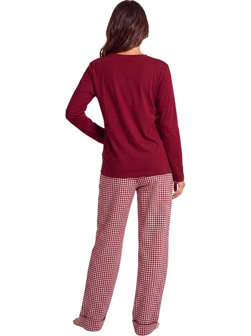 Pyjama pantalon top manches longues french twin - Kiabi Pyjama pantalon top manches longues french twin - Kiabi