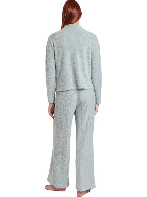 Pyjama pantalon top manches longues Furry - Kiabi
