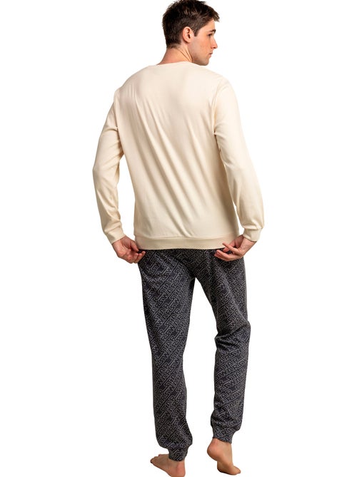 Pyjama pantalon top manches longues galaxy face star wars - Kiabi