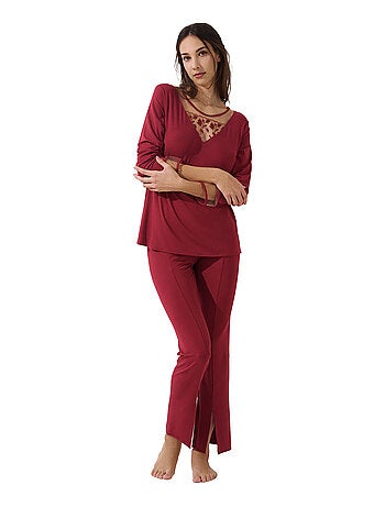 Pyjama pantalon top manches longues Gloriosa