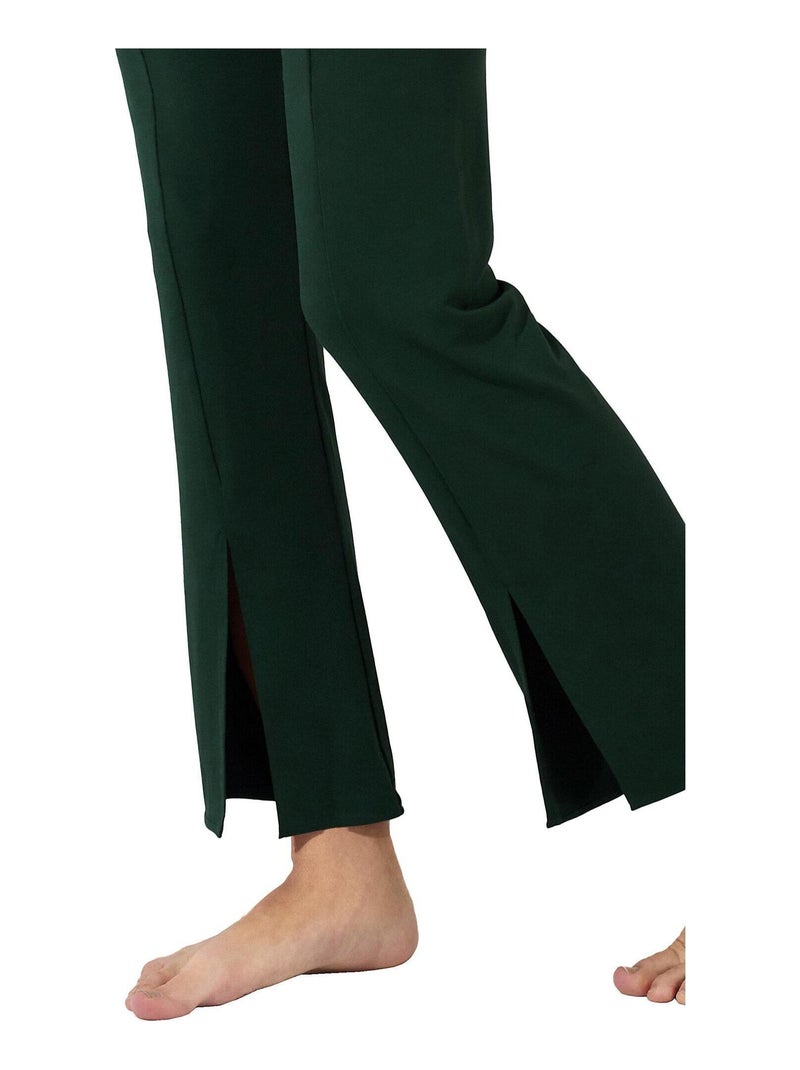 Pyjama pantalon top manches longues Gloriosa Vert - Kiabi
