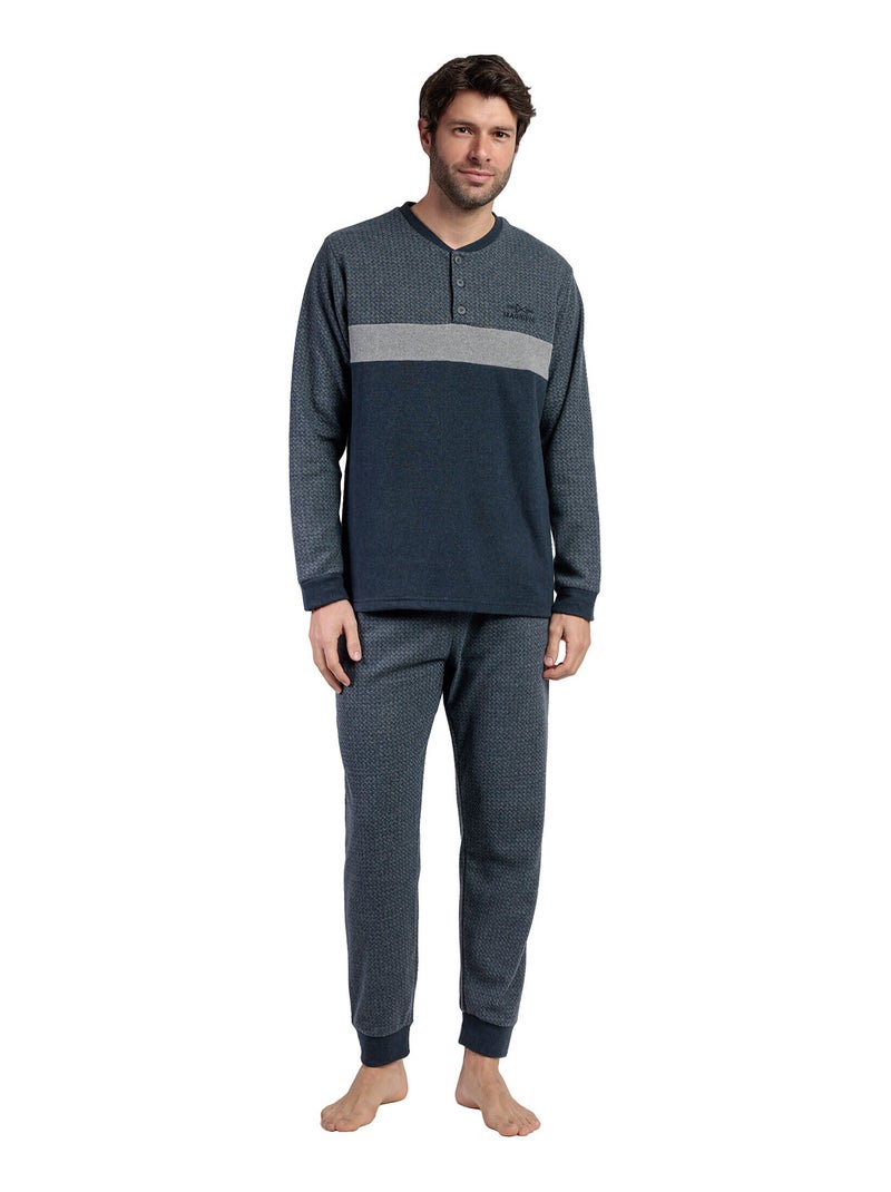 Pyjama pantalon top manches longues Grigio Gris - Kiabi