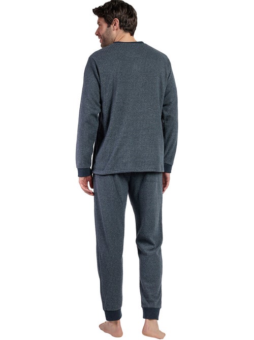 Pyjama pantalon top manches longues Grigio - Kiabi Pyjama pantalon top manches longues Grigio - Kiabi