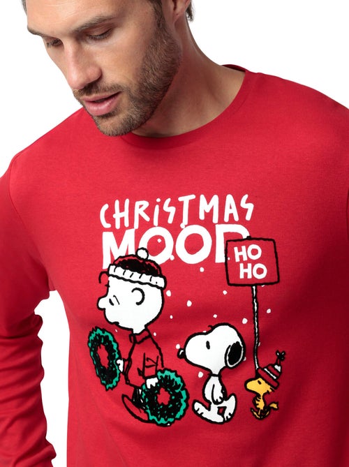 Pyjama pantalon top manches longues Hoho Mood Peanuts - Kiabi Pyjama pantalon top manches longues Hoho Mood Peanuts - Kiabi