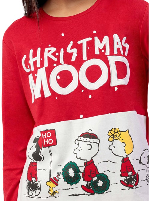 Pyjama pantalon top manches longues Hoho Mood Peanuts - Kiabi