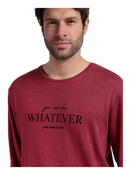 Pyjama pantalon top manches longues Houndstooth - Kiabi