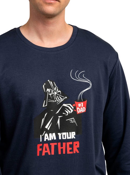 Pyjama pantalon top manches longues i am your father star wars - Kiabi