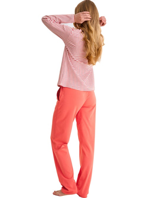 Pyjama pantalon top manches longues INFINITY - Kiabi Pyjama pantalon top manches longues INFINITY - Kiabi