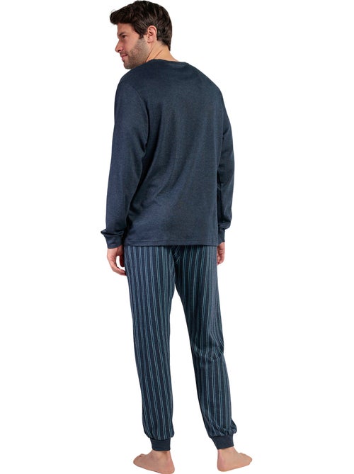 Pyjama pantalon top manches longues Italic - Kiabi Pyjama pantalon top manches longues Italic - Kiabi