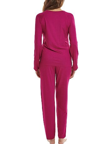 Clothilde veste pyjama satin - Violet - Kiabi - 20.93€