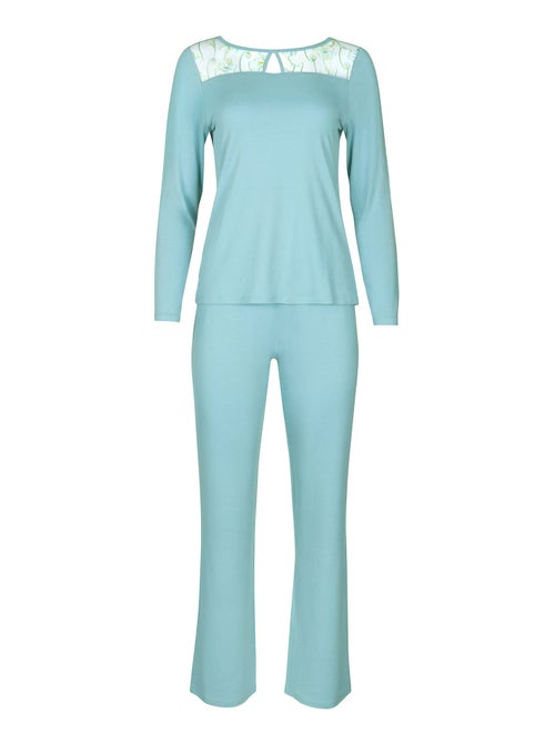 Pyjama pantalon top manches longues Liv - Kiabi Pyjama pantalon top manches longues Liv - Kiabi