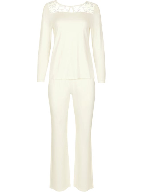 Pyjama pantalon top manches longues Liv Mariage - Kiabi Pyjama pantalon top manches longues Liv Mariage - Kiabi