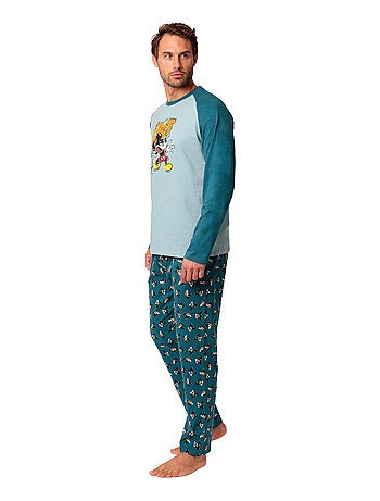 Pyjama pantalon top manches longues Lost Mickey Disney
