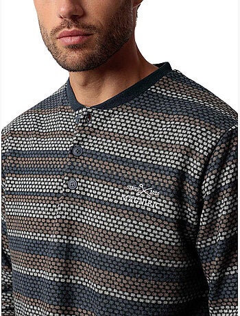 Pyjama pantalon top manches longues Magno