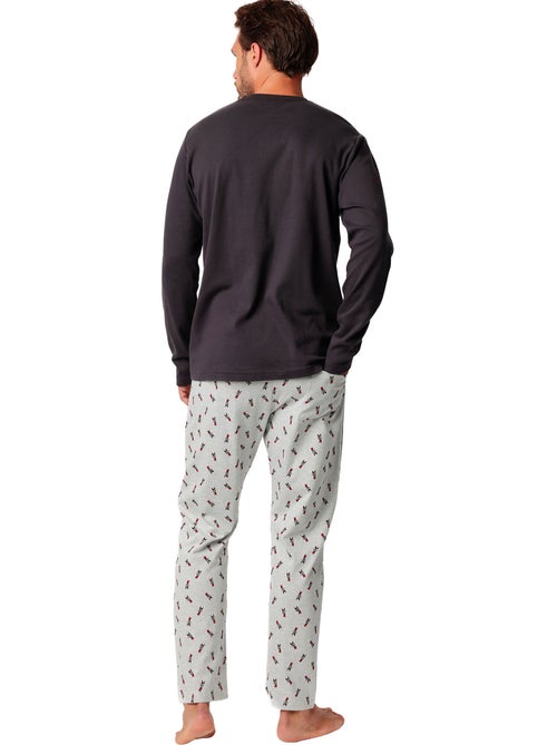 Pyjama pantalon top manches longues Make Me Laugh Disney - Kiabi Pyjama pantalon top manches longues Make Me Laugh Disney - Kiabi