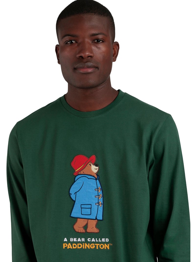 Pyjama pantalon top manches longues Marmalade Paddington Vert - Kiabi