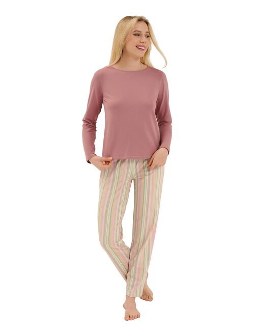 Pyjama pantalon top manches longues Maxine - Kiabi